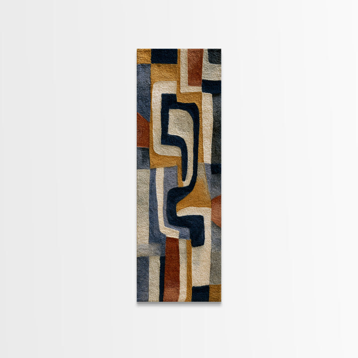 Soft Wool Texture Abstract Canvas Print, Scandinavian Art, Boho Wall Art, Living Room Decor, Abstract Art, Nordic, Modern Decor, SCA-1x3-7