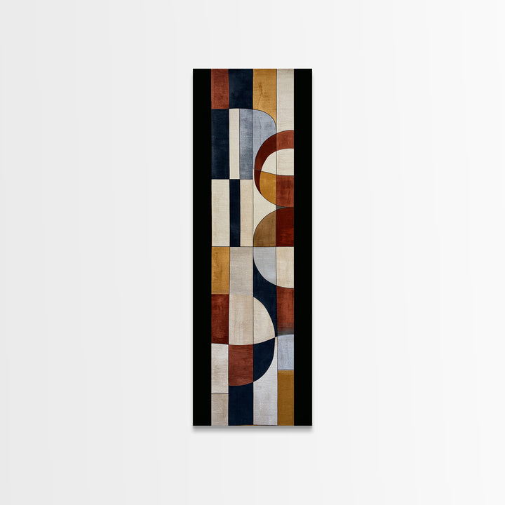 Soft Wool Texture Abstract Framed Canvas Print, Scandinavian Art, Room Decor, Living Room Decor, Nordic, Mid Century Modern, SCA-1x3-79