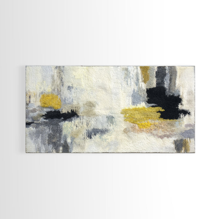 Scandinavian Textile Pattern Framed Canvas Print, Scandinavian Art, Textured Painting, Living Room Decor, Fine Art, Nordic, SCA-2x1-12