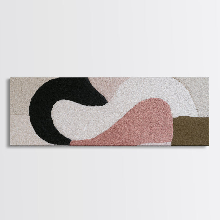 Soft Wool Texture Abstract Canvas Print, Scandinavian Art, Modern Decor, Living Room Decor, Abstract Art, Nordic, Wall Decor, SCA-3x1-11