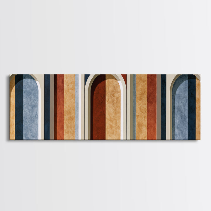 Abstract Arch Shapes Canvas Print, Scandinavian Art, Modern Decor, Living Room Decor, Abstract Art, Nordic, Wall Decor, SCA-3x1-54