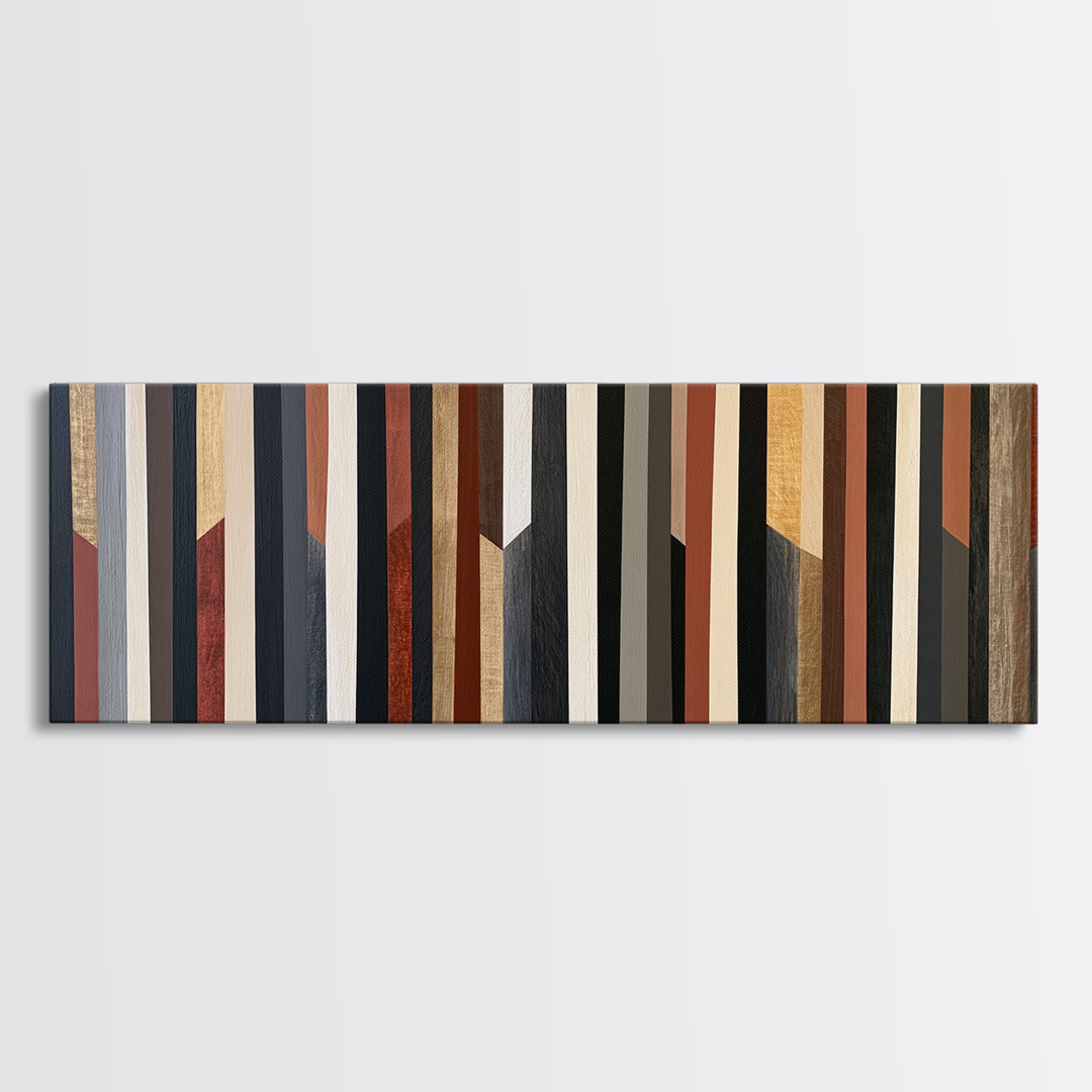 Scandinavian Textile Pattern Framed Canvas Print, Scandinavian Art, Wall Art, Living Room Decor, Fine Art, Nordic, SCA-3x1-56