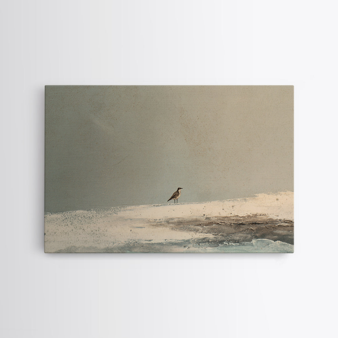 Nordic Folk Bird Framed Canvas Print, Scandinavian Art, Scandinavian, Living Room Decor, Fine Art, Nordic, Wall Art, Home Decor, SCA-3x2-15