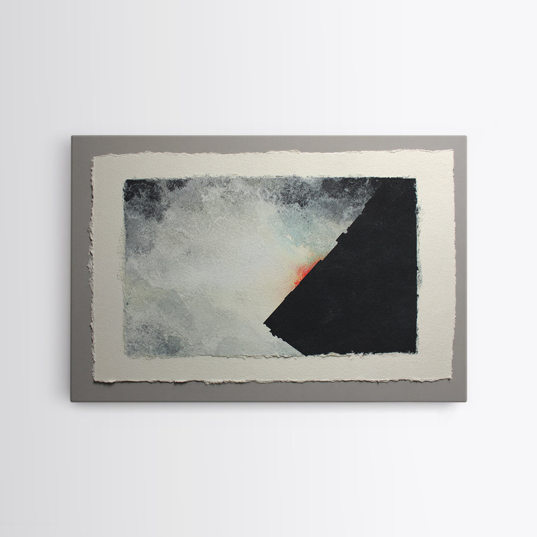 Herringbone Monochrome Pattern Framed Canvas Print, Scandinavian Art, Canvas Art, Living Room Decor, Fine Art, Nordic, SCA-3x2-2