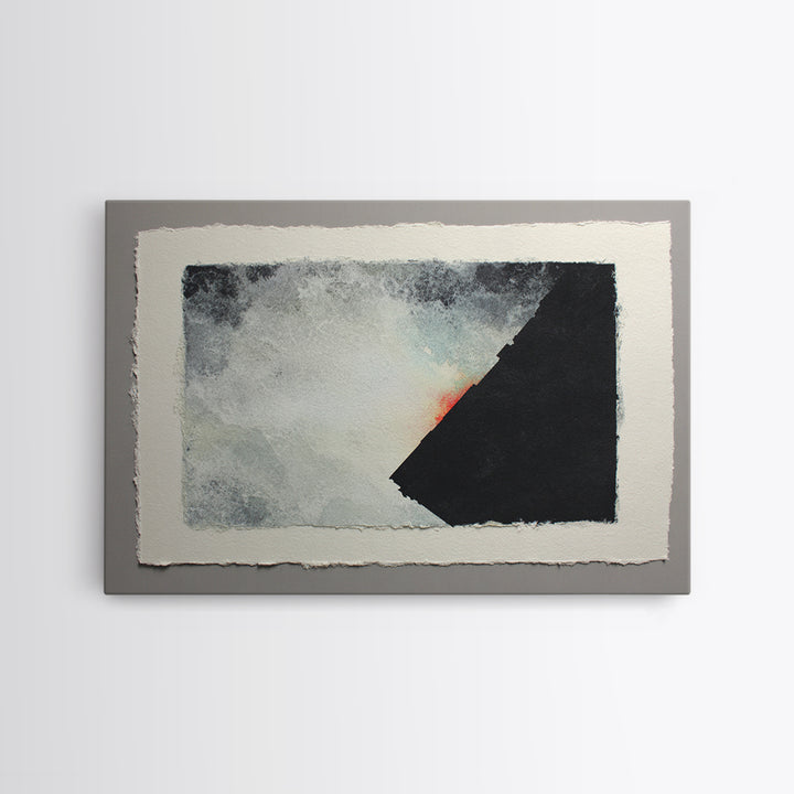 Herringbone Monochrome Pattern Framed Canvas Print, Scandinavian Art, Canvas Art, Living Room Decor, Fine Art, Nordic, SCA-3x2-2