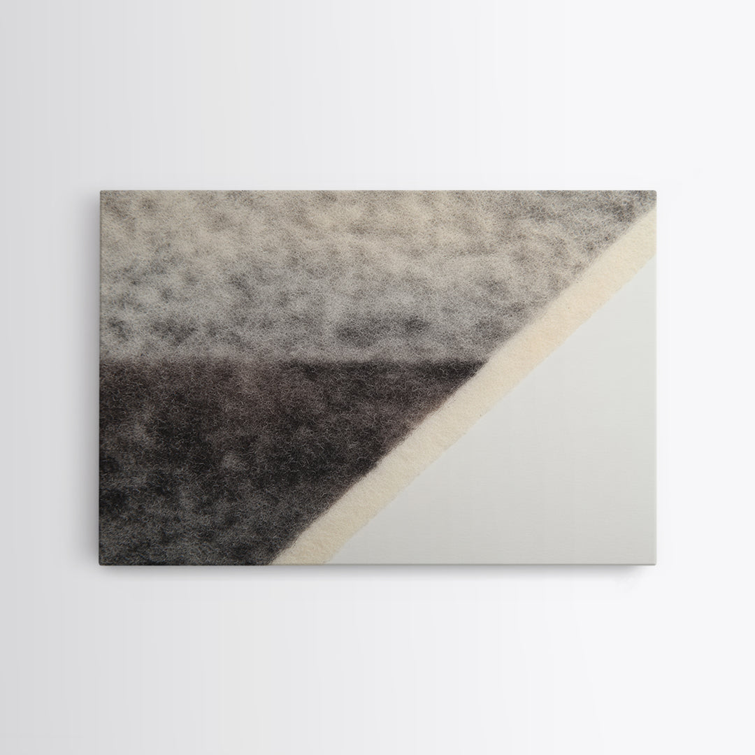 Simple Black House Shape Canvas Print, Scandinavian Art, Canvas Print, Living Room Decor, Fine Art, Nordic, Textured Painting, SCA-3x2-83