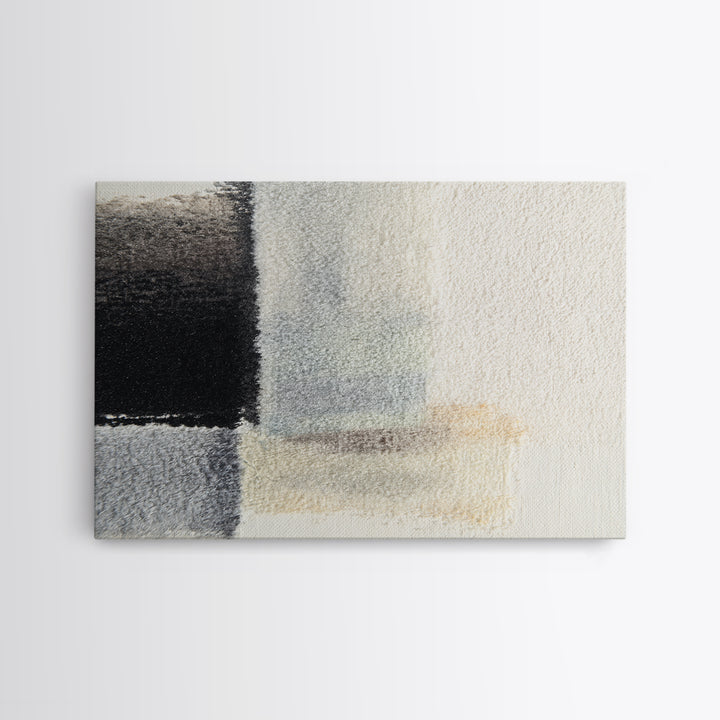 Soft Wool Texture Abstract Framed Canvas Print, Scandinavian Art, Modern Wall Art, Living Room Decor, Abstract Art, Nordic, SCA-3x2-95