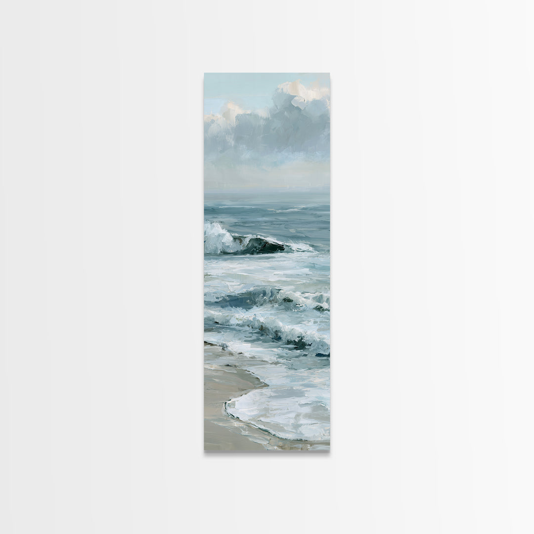 Calm Blue Horizon Canvas Print, Seascape Art, Coastal Wall Art, Coastal Decor, Fine Art, Seascape, Luxury Decor, Room Decor, SEA-1x3-14
