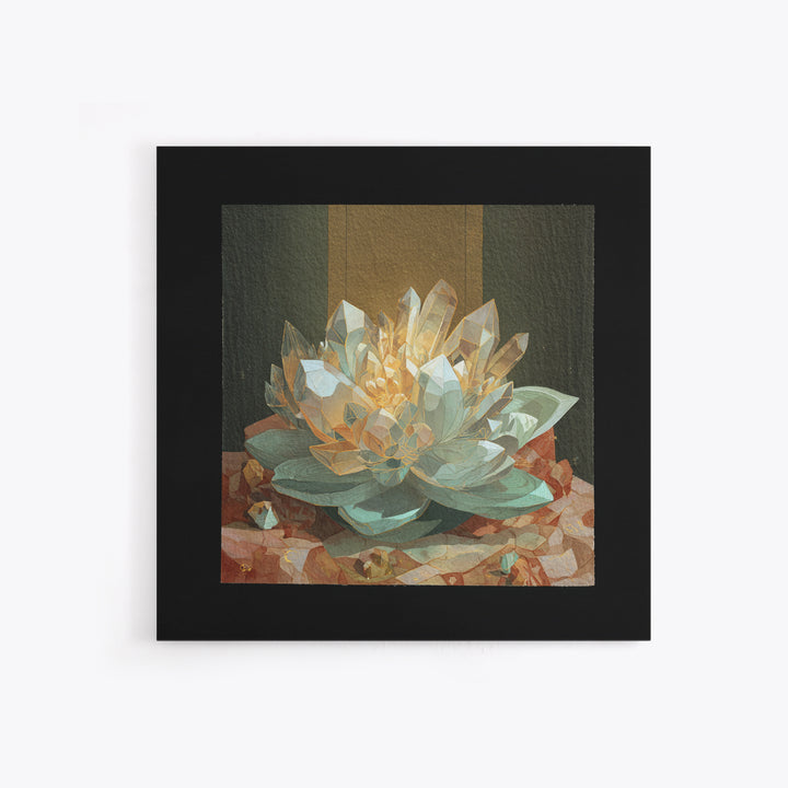 Crystal Grid Pattern Canvas Print, Sacred Geometry Art, Room Decor, Living Room Decor, Fine Art, Geometry, Large Wall Art, SGA-1x1-77