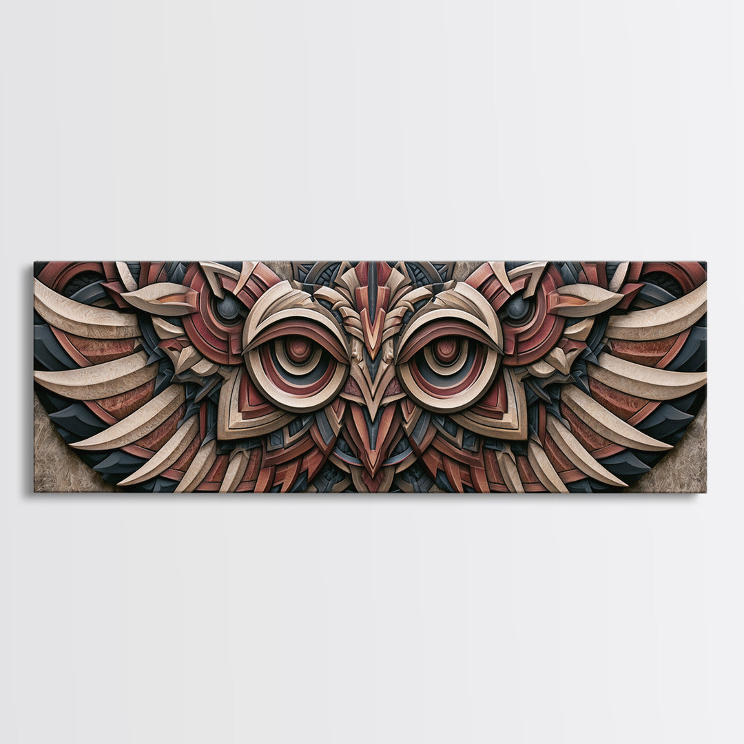 Angel Wings Built from Symmetrical Arcs Canvas Print, Sacred Geometry Art, Digital Wall Art, Living Room Decor, Geometry, SGA-3x1-87