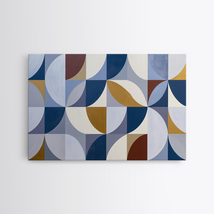 Crystal Grid Pattern Canvas Print, Sacred Geometry Art, Geometric Wall Art, Living Room Decor, Geometry, Neutral Decor, SGA-3x2-33