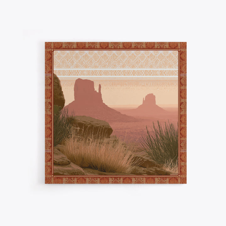 Monument Valley Silhouette Canvas Print, Southwestern Art, Native American Art, Southwestern Decor, Mesa, Luxury Decor, SOU-1x1-10