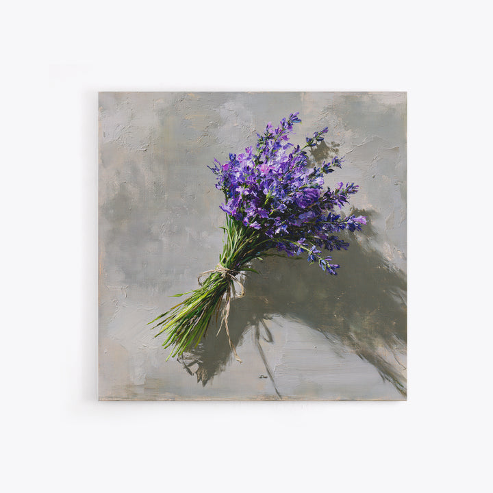 Lavender Bundle with Soft Shadow Canvas Print, Spa Art, Wildlife Wall Art, Spa Decor, Watercolor Art, Serenity, SPA-1x1-55