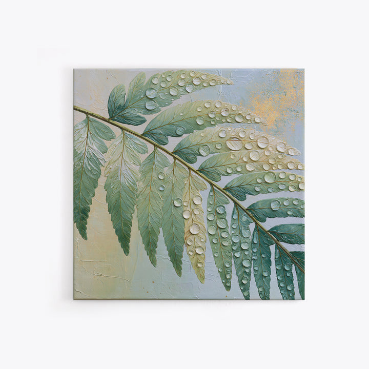 Fern Leaf Closeup Canvas Print, Spa Art, Gallery Decor, Spa Decor, Fine Art, Serenity, Wall Art, Home Decor, Wall Decor, SPA-1x1-59