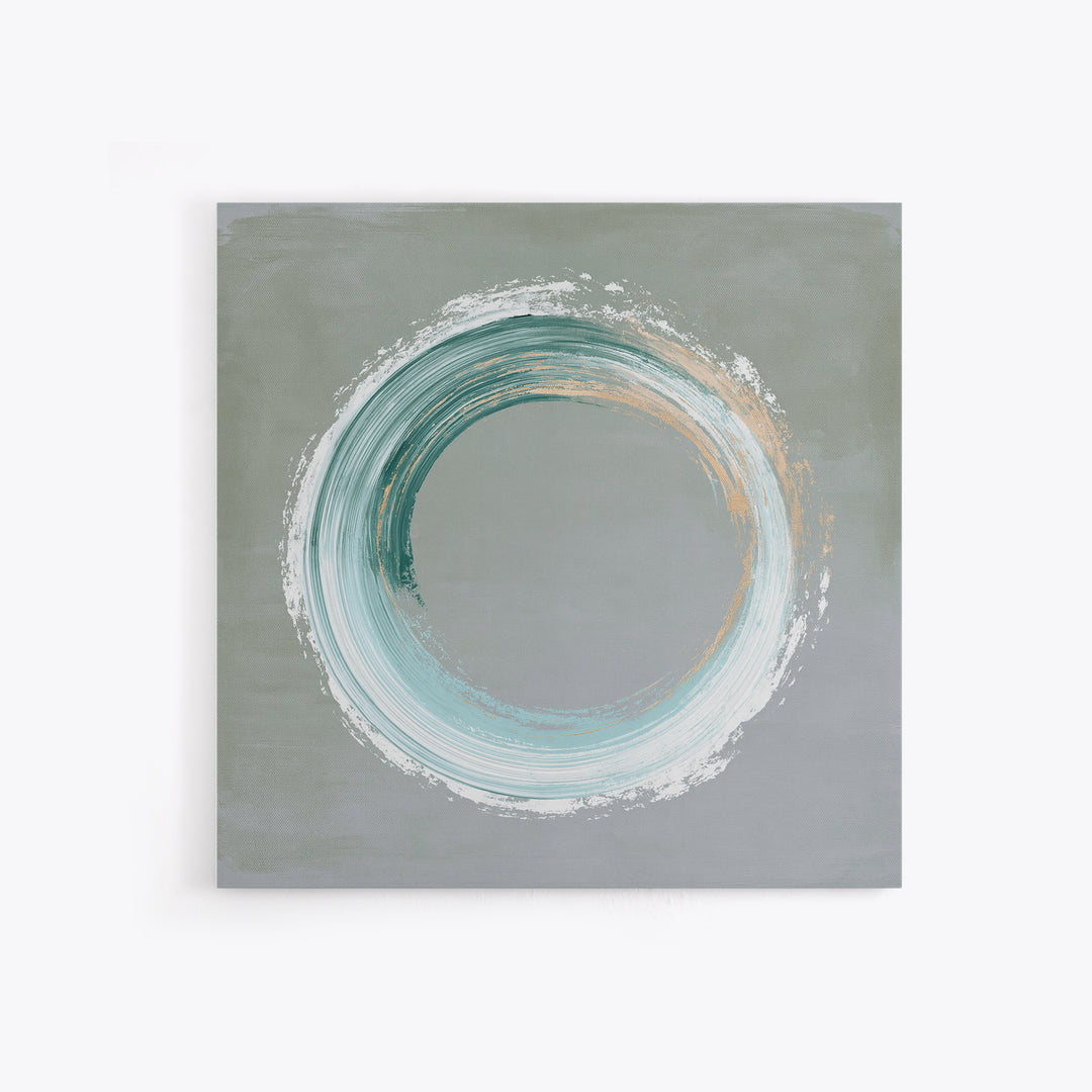 Minimal Zen Circle Brushstroke Framed Canvas Print, Spa Art, Fine Art Print, Spa Decor, Fine Art, Serenity, Wall Decor, SPA-1x1-80