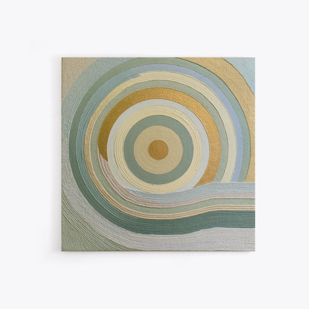 Sand Garden Lines Framed Canvas Print, Spa Art, Dog Canvas, Spa Decor, Fine Art, Serenity, Art Print, Room Decor, SPA-1x1-84