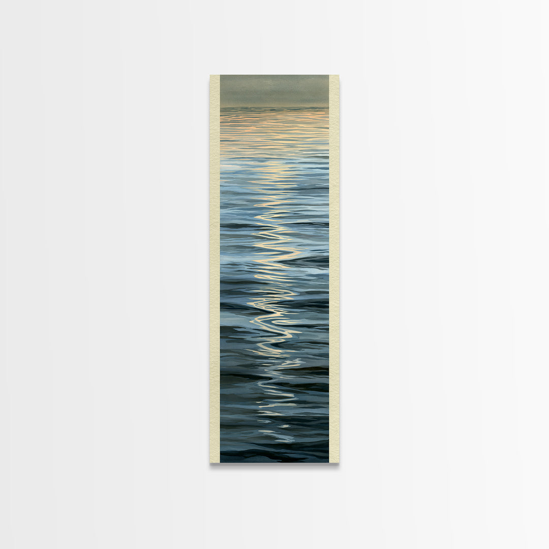 Abstract Water Ripples Canvas Print, Spa Art, Neutral Decor, Spa Decor, Fine Art, Serenity, Home Decor, Wall Decor, SPA-1x3-42