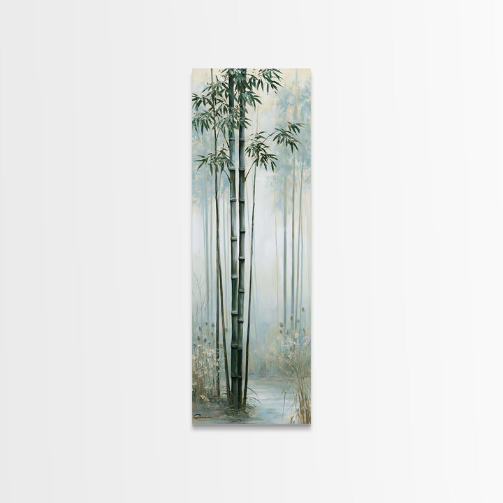 Misty Bamboo Forest Canvas Print, Spa Art, Printable Art, Spa Decor, Fine Art, Serenity, Fine Art Photography, Animal Art, SPA-1x3-65