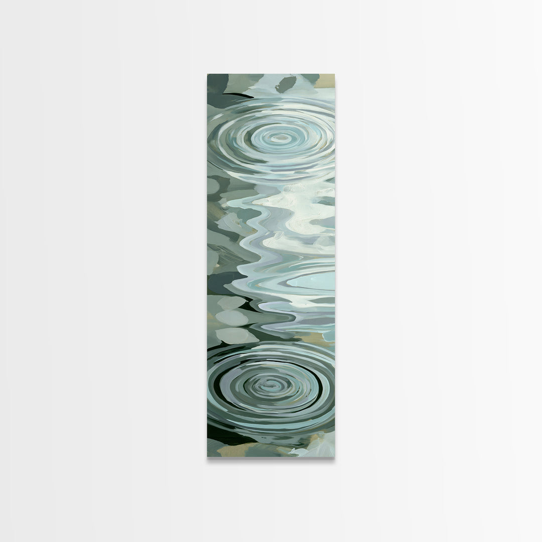 Abstract Water Ripples Canvas Print, Spa Art, Wall Art, Spa Decor, Abstract Art, Serenity, Dog Wall Art, Abstract Print, SPA-1x3-90