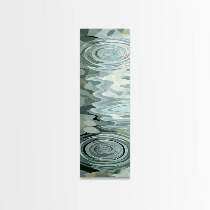 Abstract Water Ripples Canvas Print, Spa Art, Wall Art, Spa Decor, Abstract Art, Serenity, Dog Wall Art, Abstract Print, SPA-1x3-90