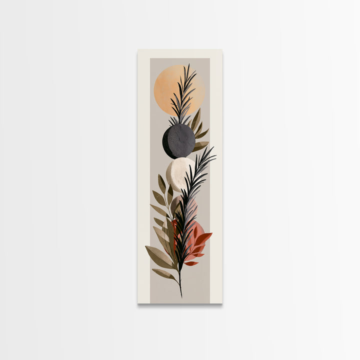 Botanical Herbal Arrangement Canvas Print, Spa Art, Room Decor, Spa Decor, Fine Art, Serenity, Nature Prints, Travel Poster, SPA-1x3-98