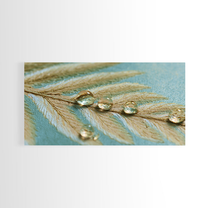Fern Leaf Closeup Canvas Print, Spa Art, Abstract, Spa Decor, Fine Art, Serenity, City Art, Spa Wall Art, Teen Girl Room Decor, SPA-2x1-31