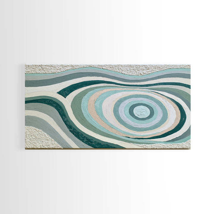 Sand Garden Lines Framed Canvas Print, Spa Art, Fine Art Photography, Spa Decor, Oil Painting, Serenity, Wildlife Wall Art, SPA-2x1-80