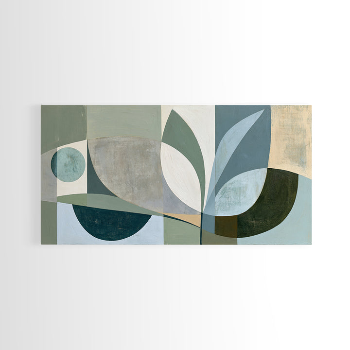 Sage and Ivory Geometric Calm Composition Canvas Print, Spa Art, Fine Art Photography, Spa Decor, Fine Art, Serenity, SPA-2x1-89