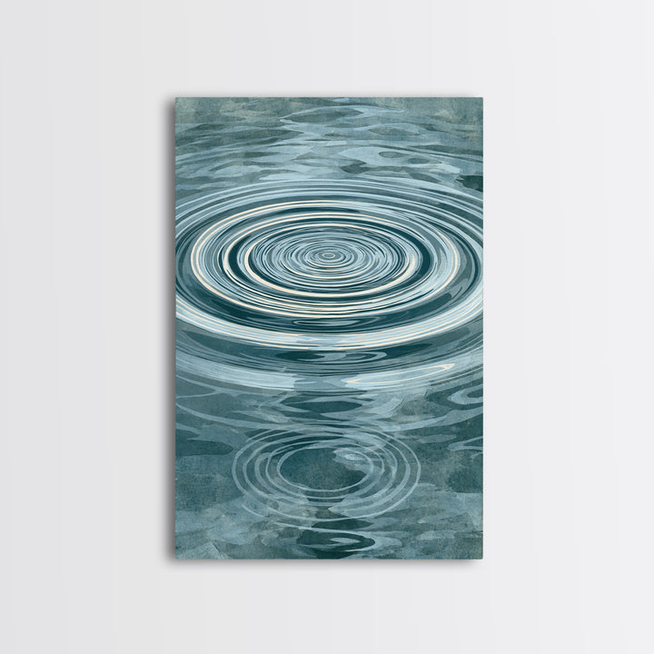 Abstract Water Ripples Canvas Print, Spa Art, Wall Art, Spa Decor, Abstract Art, Serenity, Dog Wall Art, Abstract Print, SPA-2x3-14