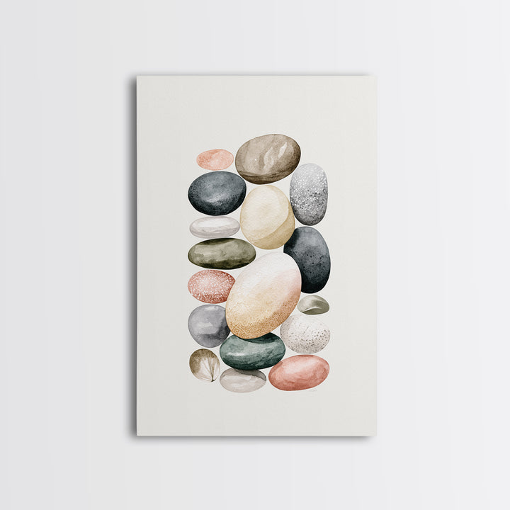 Pebble Texture Abstract Canvas Print, Spa Art, Wall Art Print, Spa Decor, Abstract Art, Serenity, Animal Art, Modern Home Decor, SPA-2x3-23