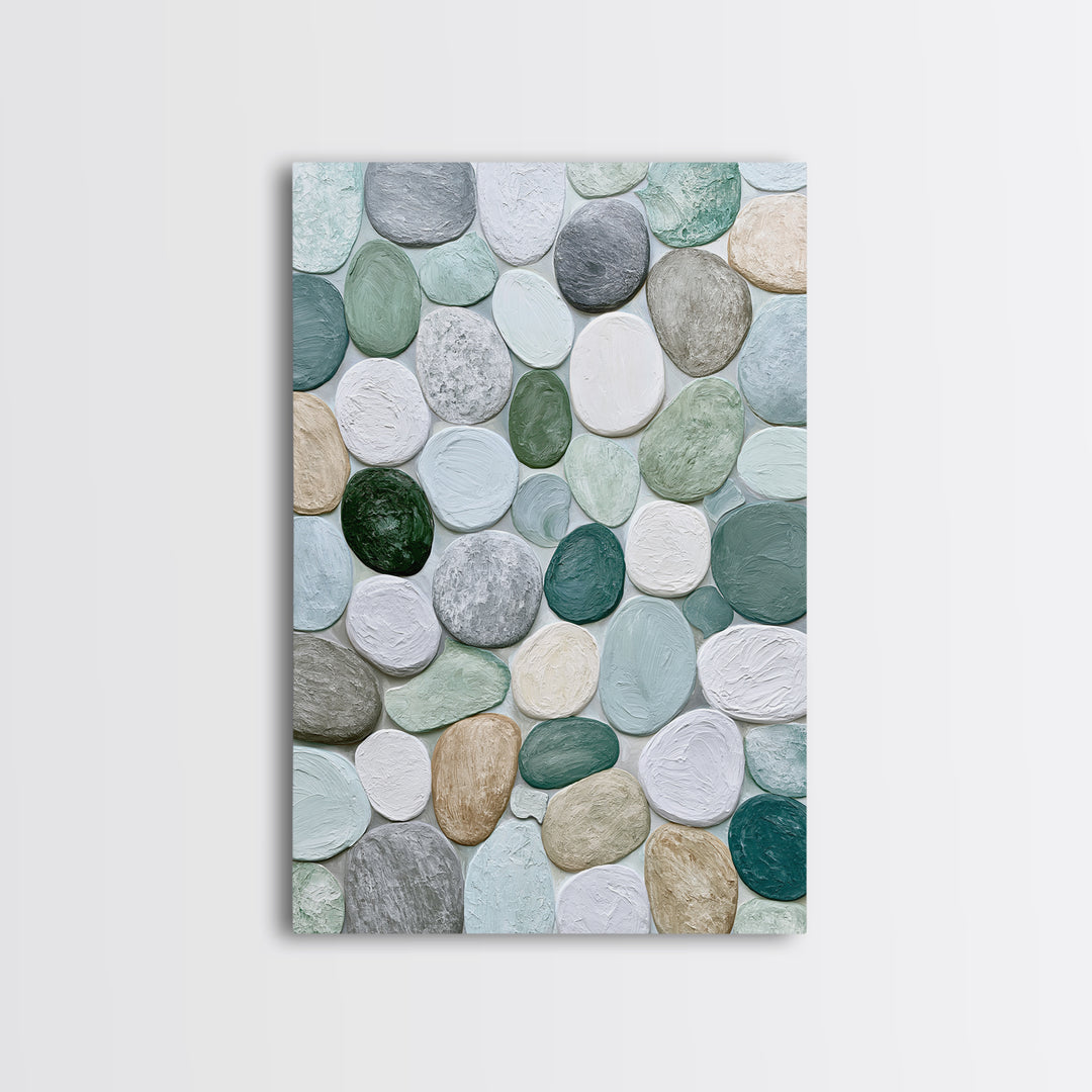 Pebble Texture Abstract Canvas Print, Spa Art, Fine Art Photography, Spa Decor, Fine Art, Serenity, Wildlife Wall Art, SPA-2x3-71
