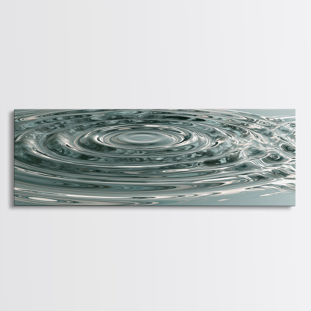 Abstract Water Ripples Canvas Print, Spa Art, Fashion Wall Art, Spa Decor, Abstract Art, Serenity, Modern Decor, Fine Art Print, SPA-3x1-46