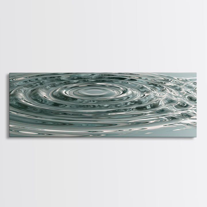 Abstract Water Ripples Canvas Print, Spa Art, Fashion Wall Art, Spa Decor, Abstract Art, Serenity, Modern Decor, Fine Art Print, SPA-3x1-46