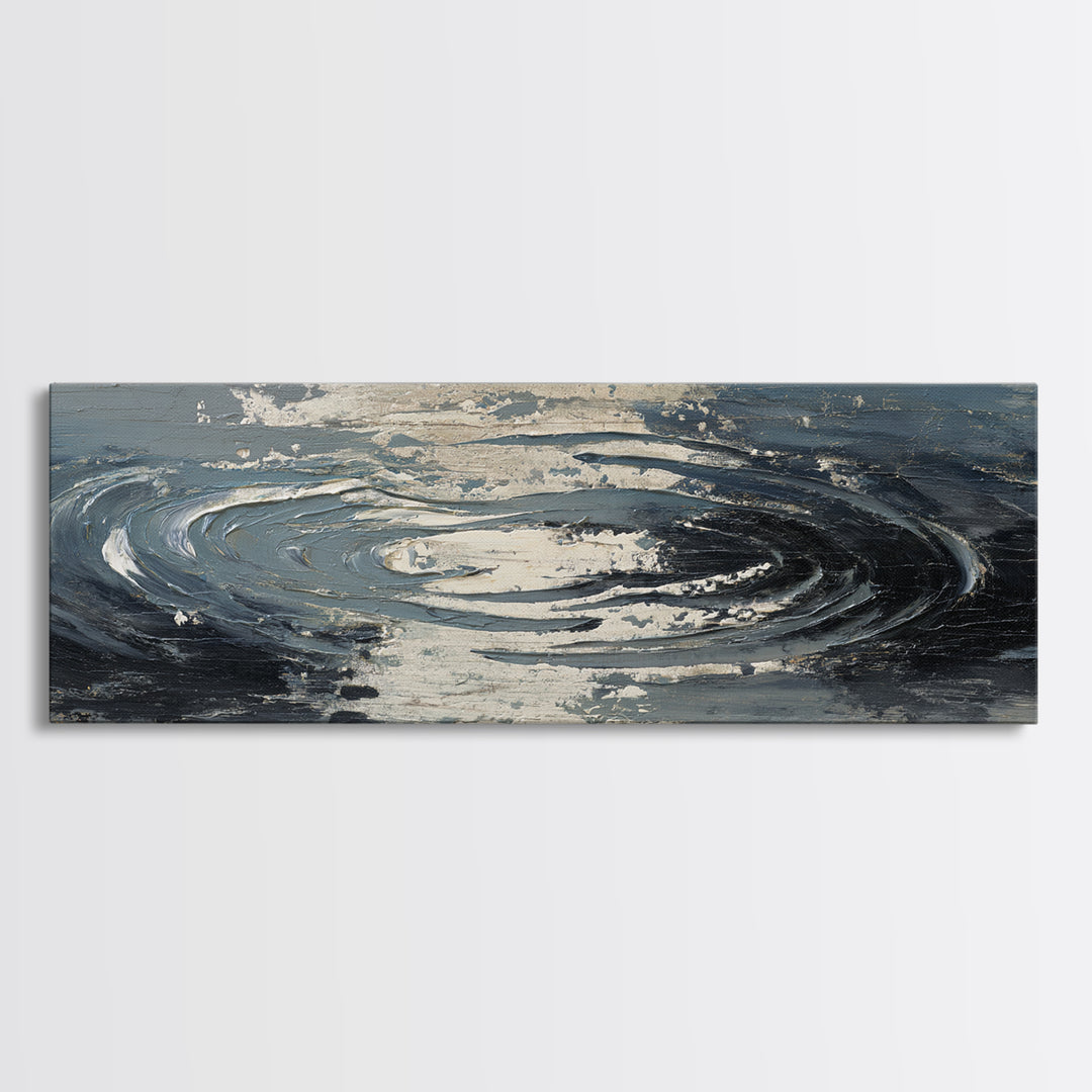 White Towels and Eucalyptus Without Room Context Canvas Print, Spa Art, Wall Art, Spa Decor, Oil Painting, Serenity, SPA-3x1-88