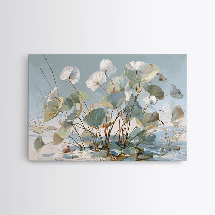 Sage and Ivory Geometric Calm Composition Canvas Print, Spa Art, Fashion Wall Art, Spa Decor, Abstract Art, Serenity, SPA-3x2-1