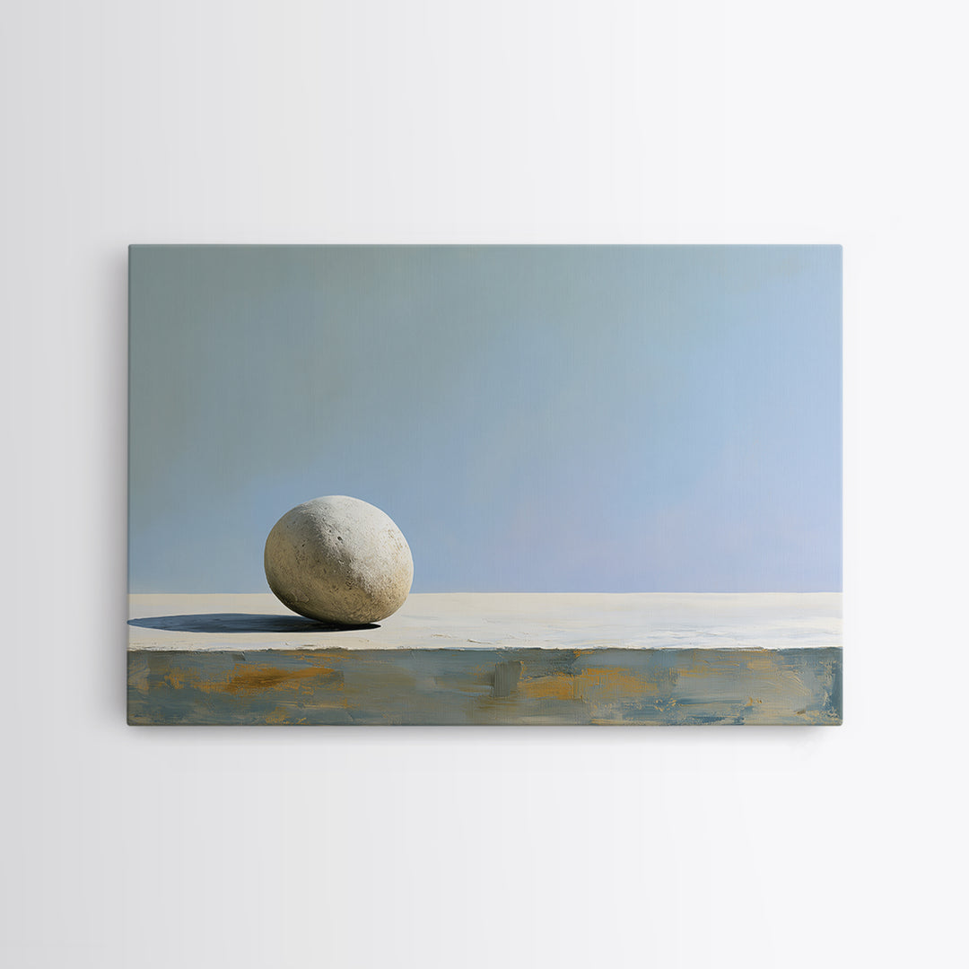 Pebble Texture Abstract Framed Canvas Print, Spa Art, Statement Artwork, Spa Decor, Abstract Art, Serenity, Printable Wall Art, SPA-3x2-19