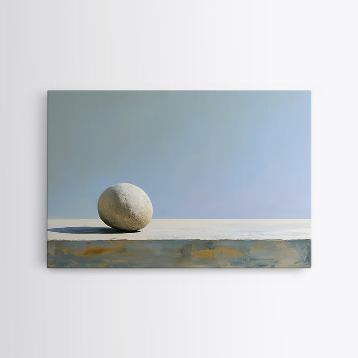 Pebble Texture Abstract Framed Canvas Print, Spa Art, Statement Artwork, Spa Decor, Abstract Art, Serenity, Printable Wall Art, SPA-3x2-19