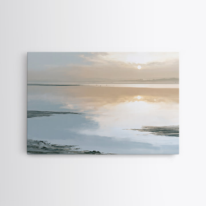 Moonlit Lake Reflection Canvas Print, Spa Art, Printable Art, Spa Decor, Fine Art, Serenity, Fine Art Photography, Animal Art, SPA-3x2-75