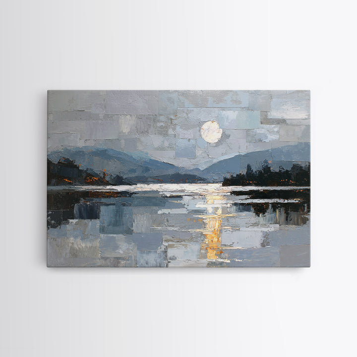 Minimal Zen Circle Brushstroke Canvas Print, Spa Art, Art, Spa Decor, Fine Art, Serenity, Abstract Print, Minimalist Art, SPA-3x2-84