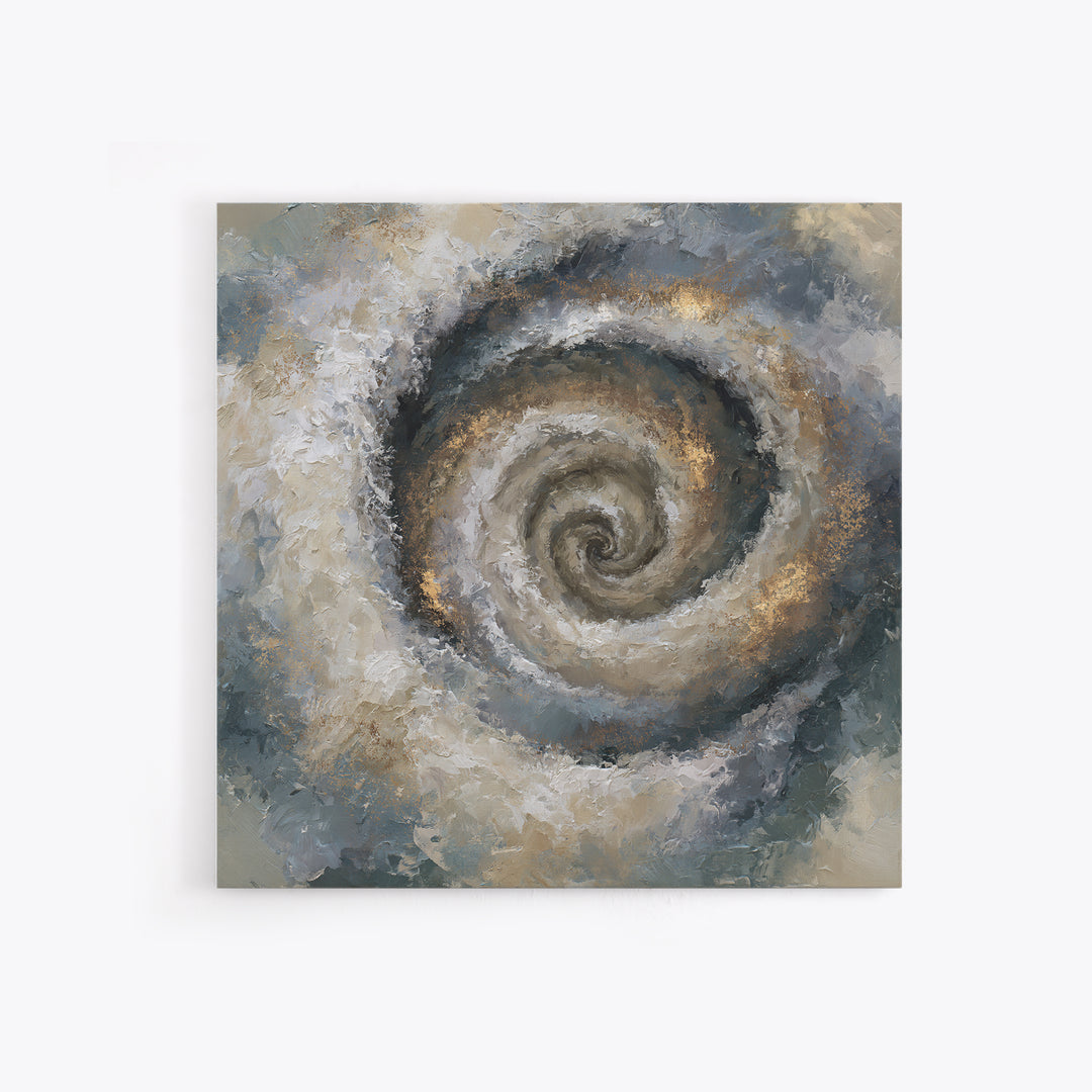 Spiral Galaxy as Soul Journey Metaphor Framed Canvas Print, Spiritual Art, Statement Artwork, Living Room Decor, Spirit, SPI-1x1-46