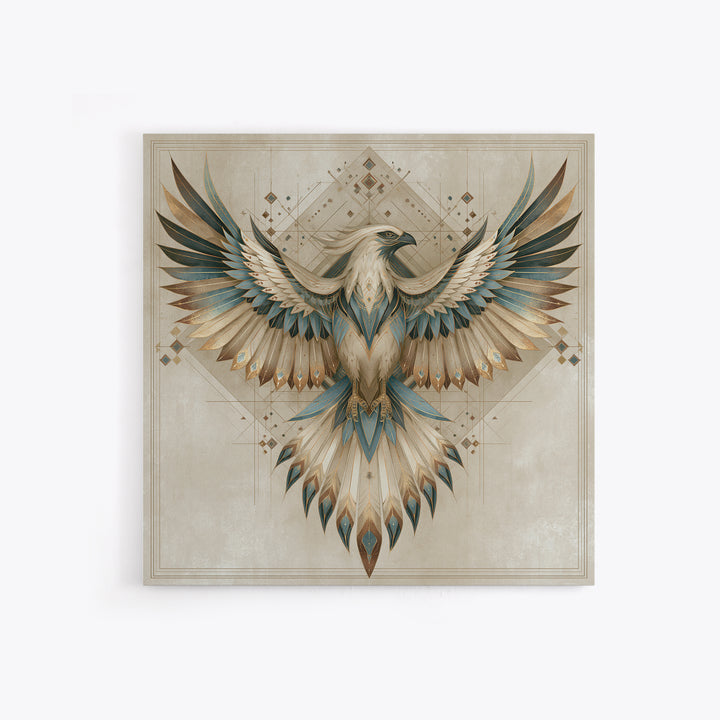 Phoenix Rising as Renewal Symbol Canvas Print, Spiritual Art, Statement Artwork, Living Room Decor, Fine Art, Spirit, SPI-1x1-59