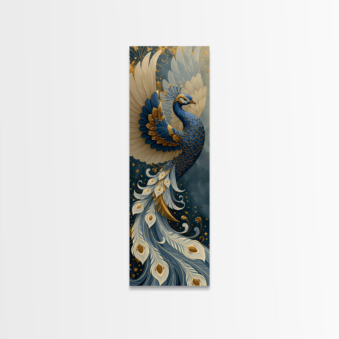 Phoenix Rising as Renewal Symbol Framed Canvas Print, Spiritual Art, Printable Wall Art, Living Room Decor, Fine Art, Spirit, SPI-1x3-71