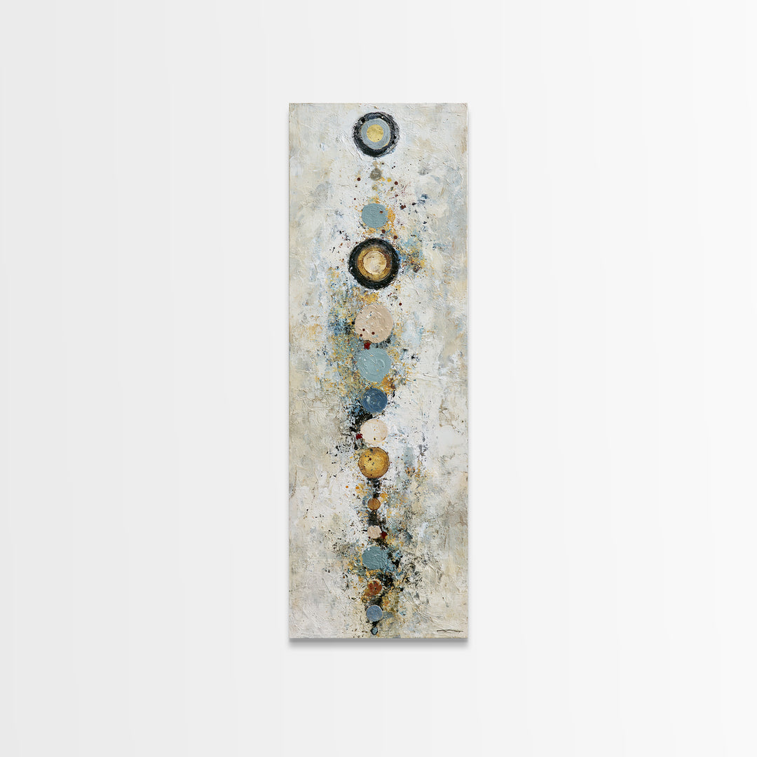 Chakra Inspired Figure in Soft Colors Framed Canvas Print, Spiritual Art, Canvas Wall Art, Living Room Decor, Fine Art, Spirit, SPI-1x3-91