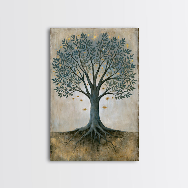 Tree of Life Canvas Print, Spiritual Art, Printable Wall Art, Living Room Decor, Fine Art, Spirit, African American Art, SPI-2x3-10