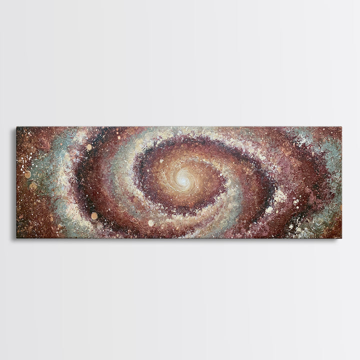 Spiral Galaxy as Soul Journey Metaphor Canvas Print, Spiritual Art, Minimalist Wall Art, Living Room Decor, Fine Art, Spirit, SPI-3x1-38