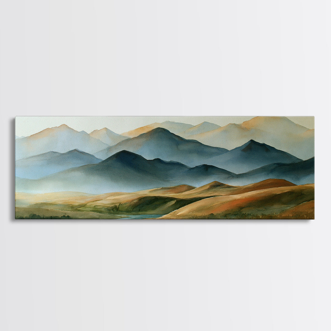 Mountain Sunrise as Awakening Symbol Canvas Print, Spiritual Art, Home Decor, Living Room Decor, Fine Art, Spirit, Wallart, SPI-3x1-85