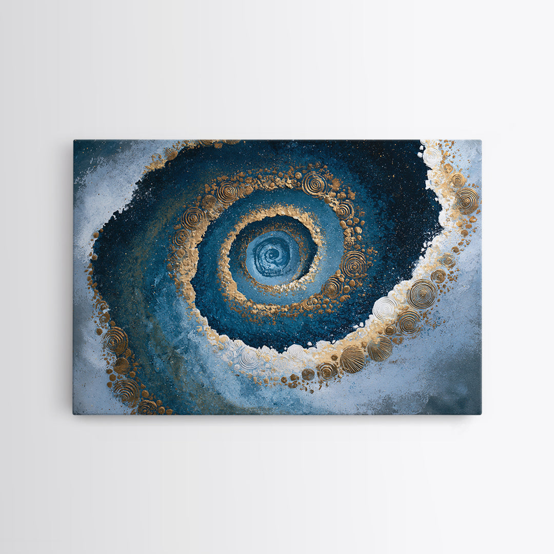 Spiral Galaxy as Soul Journey Metaphor Framed Canvas Print, Spiritual Art, Funky Wall Art, Living Room Decor, Fine Art, Spirit, SPI-3x2-2