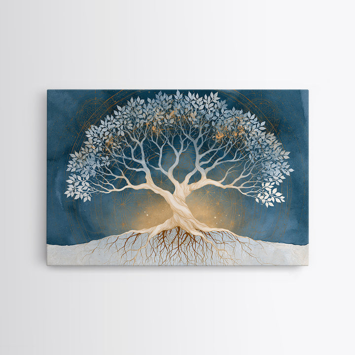 Tree of Life Framed Canvas Print, Spiritual Art, Contemporary Art, Living Room Decor, Fine Art, Spirit, Minimalist Decor, SPI-3x2-6