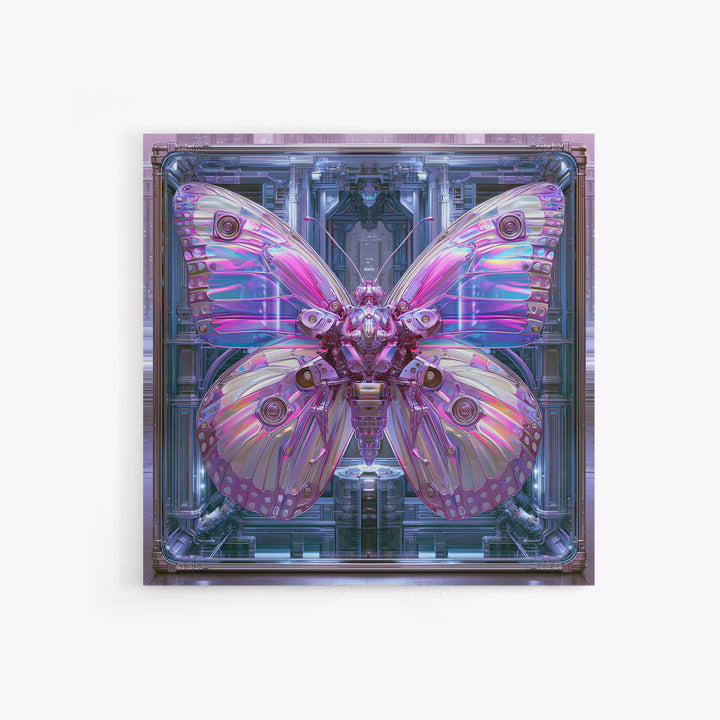 Mechanical Butterfly Specimen Canvas Print, Steampunk Art, Retro Decor, Living Room Decor, Fine Art, Mechanic, Luxury Decor, STE-1x1-14