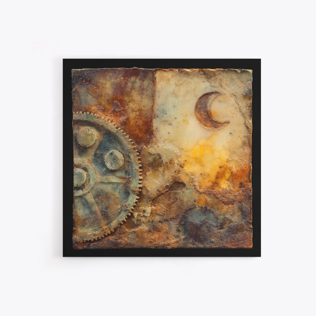 Gear Filled Pocket Watch Framed Canvas Print, Steampunk Art, Fine Art Print, Living Room Decor, Fine Art, Mechanic, Wall Decor, STE-1x1-80